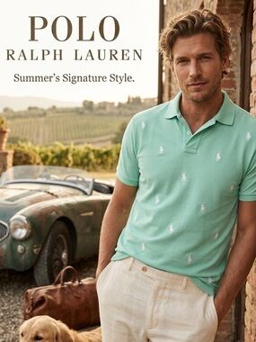 Classic-fit Allover Pony Polo Shirt.by Polo Ralph Lauren